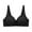 Black, variant on VerPetridure Bras for Women No Underwire Women's Bra Soild Wirefree Underwear One-Piece Bra Everyday Back Buckle Underwear