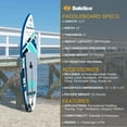 thumbnail image 2 of Solstice Watersports Islander 11' Inflatable Stand-Up Paddle Board Kit,Teal, 2 of 5