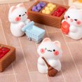 thumbnail image 3 of unbranded 6Ud Figurines Pequeñas De En Resina Adorable Única Para Hogar Y Oficina Color Surtido, 3 of 7
