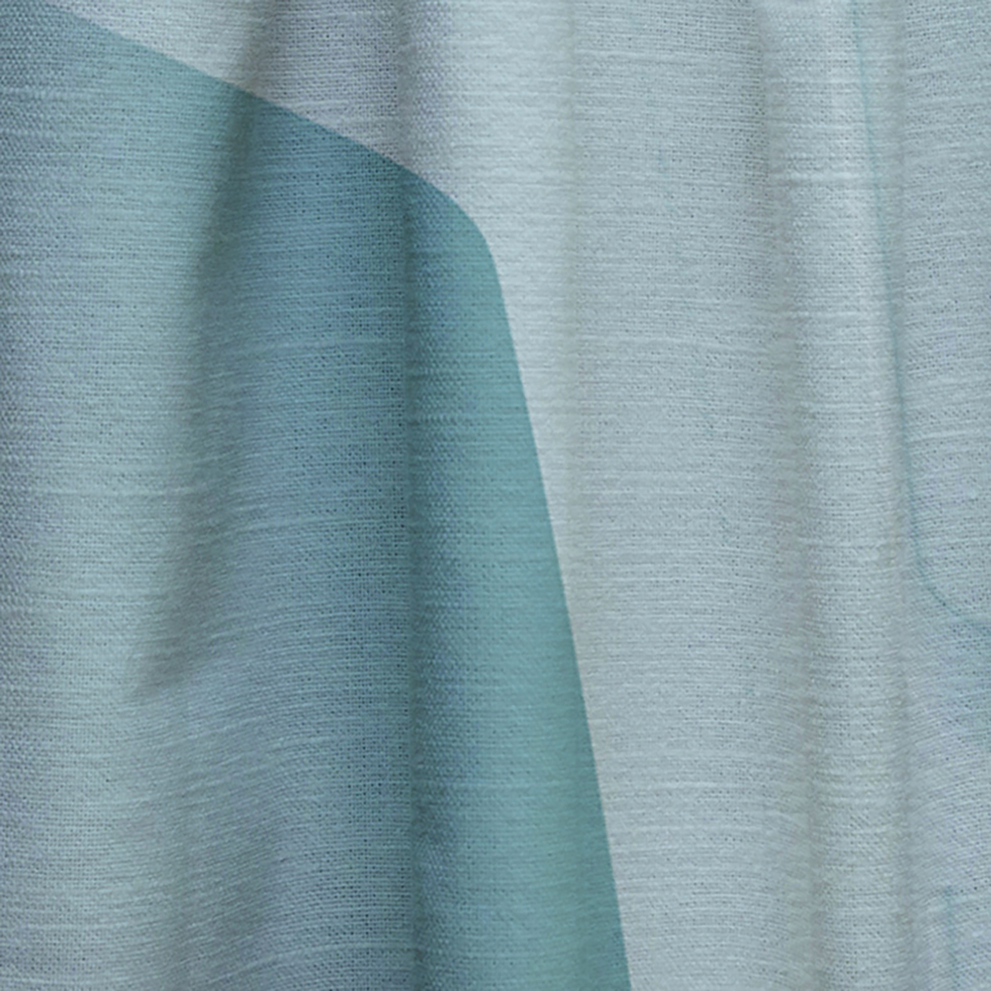 Designart 'Abstract Light Blue Waves IV' Modern & Contemporary Curtain Panel