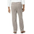 Kingsize Men's Big & Tall Expandable Waist Corduroy PleatFront Pants