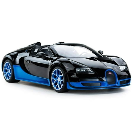 Wonder Wheels 1:14 RC Remote Control Bugatti Veyron Grand Sport Vitesse Car - Black/Blue
