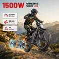 thumbnail image 2 of UL2849 Electric Bike for Adults - Peak 1500W Motor, 20"x4" Fat Tire,48V/17.5AH, Full Suspension, 7-Speed SHIMANO, 2 of 7