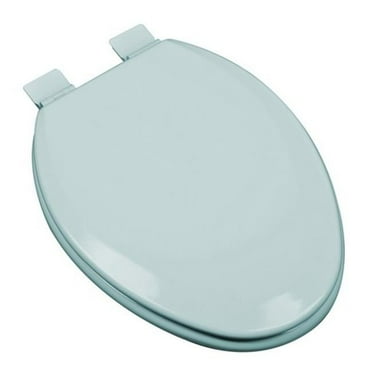 Plumbing Technologies 1F1E5-40 Premium Molded Elongated Wood Toilet Seat, Dresden Blue