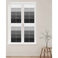 thumbnail image 2 of Window Privacy Film, Dark Grey Ombre UV Sun Blocking Window Tint Film Heat Control One Way Blackout Window Film, Farmhouse Retro Rustic Wood Stripes Non Adhesive Static Cling Sticker 17.7x78.7 In, 2 of 7