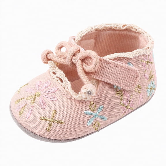 enyan B'aby Sock Shoes B'aby Walking Shoes Infant Non-Slip Breathable Slippers with Soft Rubber Sole B'aby B'oys G'irls Sneakers Shoes For Babies Red,Size 5