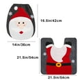 thumbnail image 3 of Tainini Clearance Sale ! Christmas Theme Bathroom Decoration Set ,Toilet Seat Cover, Rugs,for Xmas Indoor Party Décor, (Santa), 3 of 7