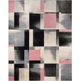 thumbnail image 2 of Well Woven Lane Blush Pink Modern Geometric Boxes Squares Area Rug (9'3" x 12'6"), 2 of 9