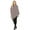 Burgundy, variant on Women Autumn Winter Knit Striped Turtleneck Fringe Poncho Pullover Shawl Warm Soft Wrap Lightweight Cape (Black)