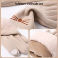 thumbnail image 6 of Nkmbld Heated Gloves for Men Women, Winter Warm Gloves and Touch Screen Velvet Padded Cycling Driving Winter Fashion Heating Gloves, Brown, 6 of 8