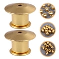 thumbnail image 2 of SHISUYAN 32Pcs Locking Pin Backs Pin Badge Backs Replacement Brooch Pin Keepers for Bag Hat, 2 of 8