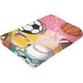 thumbnail image 6 of 3D Printed Flannel Super Soft Soccer Blanket Lightweight Cozy Baseball Basketball Throw Blankets for Sport Fans Kids Adults Gifts 60"X50" 2, 6 of 6