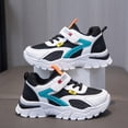 thumbnail image 2 of CAUYDY Kids Boys Girls Athletic Mesh Running Shoes Breathable Lightweight Non Slip Sneakers with Hook and Loop for Outdoor and Indoor Play(L101-Black,11.5), 2 of 9