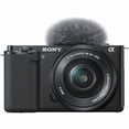 thumbnail image 4 of Sony ZV-E10 Mirrorless Camera with Sony E PZ 16-50mm OSS Lens + LED Video Light + 64GB Memory (2pc), Filters, Spare Battery, Editing Software, Tripod & More, 4 of 5