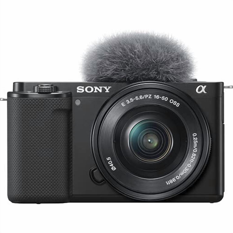 【美品】Sony ZV-E10 16-50mmレンズセット Sony ZV-E10 + 16-50mm Lens, LED Light, Microphone, 64GB, U-Grip