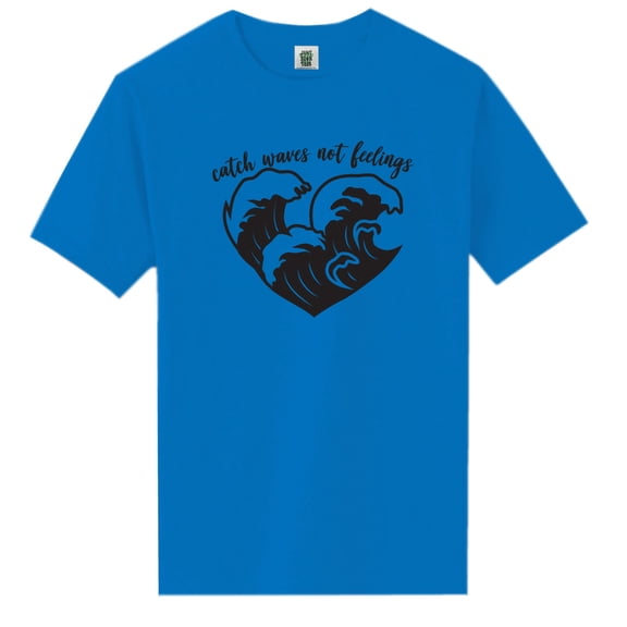 Catch Waves Not Feelings Short Sleeve Neon Tee