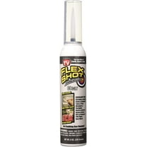 Flex Shot Rubber Adhesive Sealant Caulk, 8-oz, Clear 2 Pack