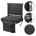 thumbnail image 4 of Lolynie Portable Folding Stadium Chair - Lightweight Bleacher Seat For Sports Games Park Events, 4 of 8
