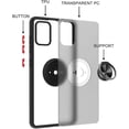 thumbnail image 4 of Xpression Cover for Apple iPhone 14 Plus (6.7") Finger Ring Stand Holder Kickstand Hybrid Frosted Matte TPU Hard Frame Shock-Absorption Phone Case - Black, 4 of 8