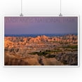 thumbnail image 2 of Badlands National Park, South Dakota, Purple Sunset (9x12 Wall Art Print, Home Decor), 2 of 3