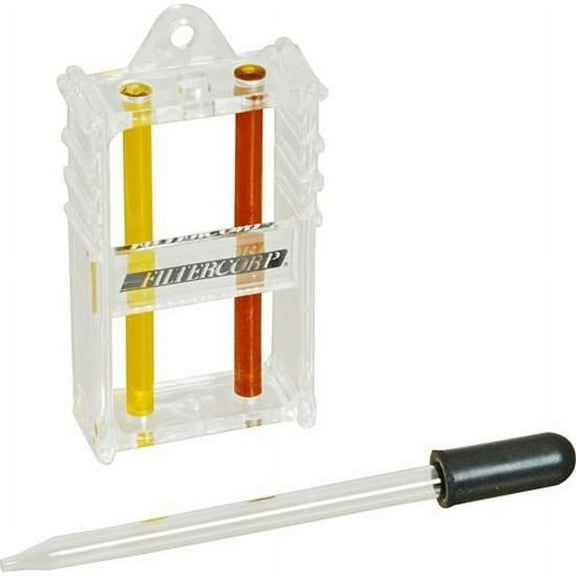 FryOilSaver Co, Fryer Oil Test Kit, Two Color Visual Guide with Eye Dropper, Monitor Shortening Quality of Oil Fryers, Oil Test Kit for Clear Frying Oil, FC3017B, FMP 538-1000