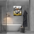 thumbnail image 5 of Highland Cow Wall Art - 12x16 Inch Canvas Print - Modern Farmhouse Bathroom Decor, Waterproof Black and White Cow Picture for Home, 5 of 6