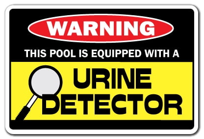Urine Detector Warning Decal Pee Pool Decals Spa Swimming Swim Hotub Walmart Com