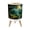 Color 3, variant on Small Trash Can with Lid Tropical Sunset Beach Vibrant Flowers Palm Trees 1.8 Gallon Dog Proof Trash Can Round Garbage Can Waste Bin Wastebasket for Bathroom Bedroom Living Room