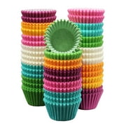 MontoPack Rainbow Paper Baking Cups 300 Pack Muffin Liners & Cupcake Tins