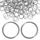 thumbnail image 1 of FUTUREORYY 200Ud Anillas Divididas Pequeñas De Acero Inoxidable Cadenas Llaves Plata, 1 of 8