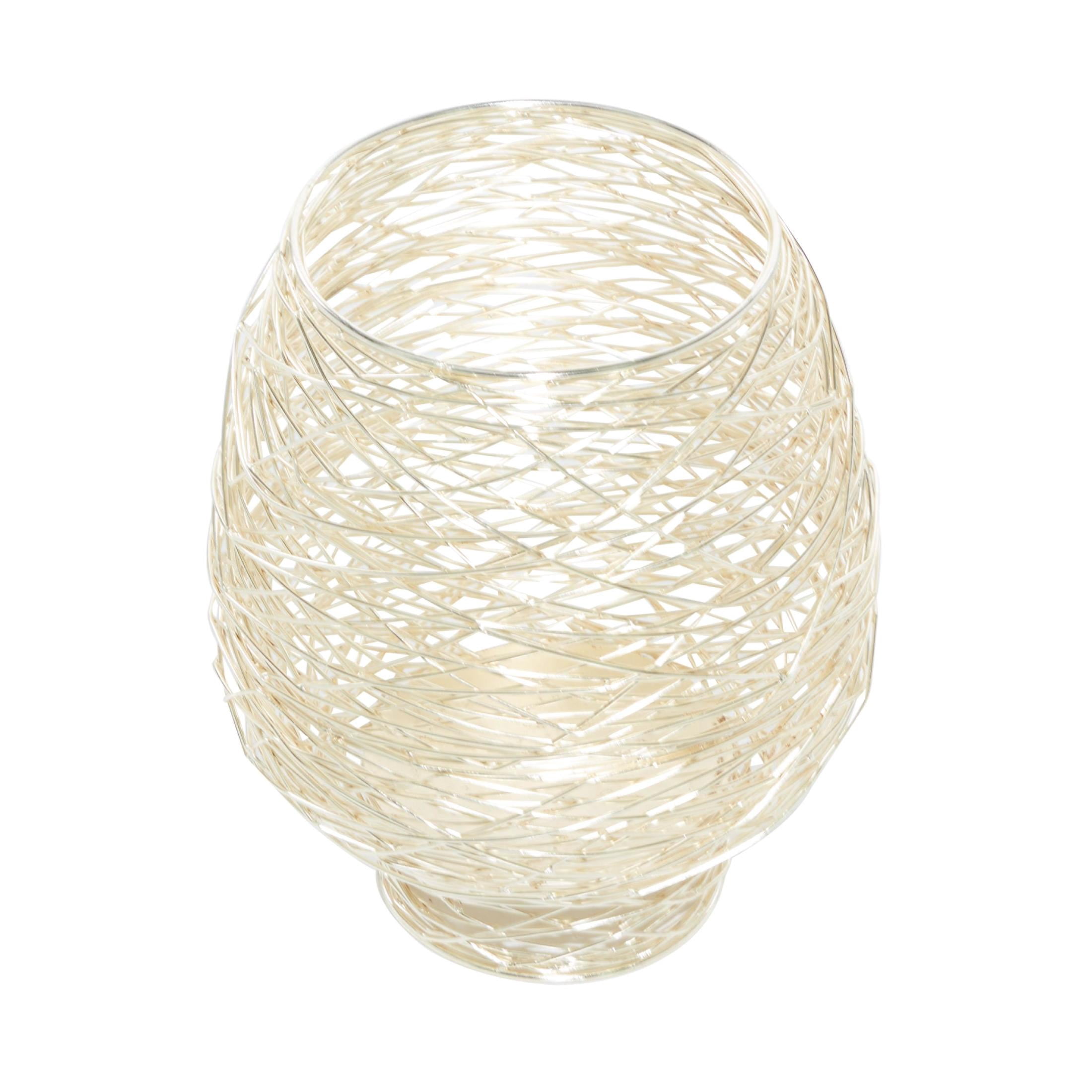 CosmoLiving by Cosmopolitan 2 Holder Gold Metal Tealight Decorative Candle Lantern, Set of 2