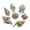 A, variant on 7Pcs Desktop Entertainment Resin Different Number of Face Educational Number Polyhedral Dices Various Shape Dices