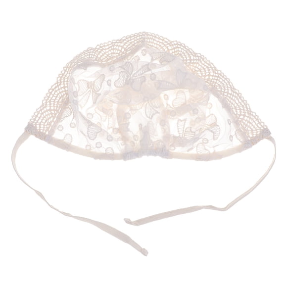 TEHAUX 1Set Caps Beanies Bonnets for Baby White and Lace Round Design Infants