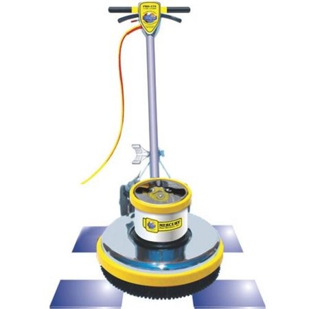 Floor Machine Brushes - Mercury L-17E Lo-Boy Floor Machine, 17 Apron, 1.5 HP Motor, 175 RPM Brush Speed