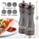 thumbnail image 2 of set of 2 wooden salt and pepper grinders adjustable, 2 of 4
