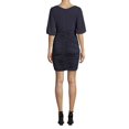 thumbnail image 2 of Nicole Miller Navy Matte Jersey Ruched Dress, 14, 2 of 2
