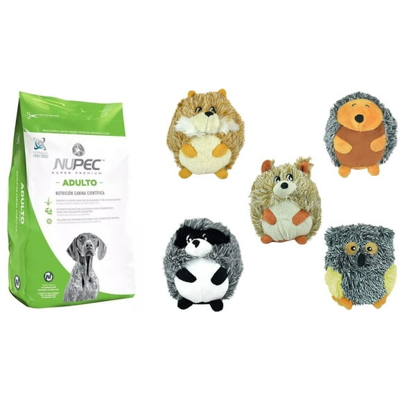 Paquete Nupec adulto 15 kg + 1 Juguete barrigon squeaker Fancy pets