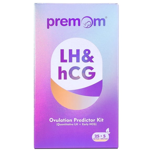 Premom Quantitative Ovulation Predictor Kit with 25 Ovulation Test Strips and 5 Pregnancy Test Strips