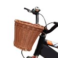 thumbnail image 4 of xiaxaixu Solid Color Rattan Bicycle Baskets, Firm Artificial Woven Bicycle Bag, 4 of 5