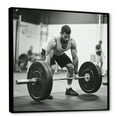 thumbnail image 2 of Designart "Lifting Weights" Weightlifting Floater Framed Canvas Prints, 2 of 5