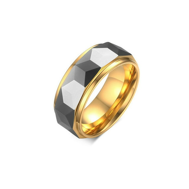 Anillo de moda de acero para hombre, anillos de decoración personalizados, joyería, regalo portátil, accesorio decorativo, fiesta de festival Ropa, zapatos y accesorios Miscelánea Talla 6 de EE. UU. Minnieouse AP014601-01