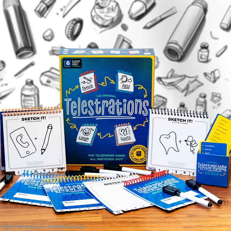Telestrations 6-Player 2nd Edition Party Game by USAopoly photo 2