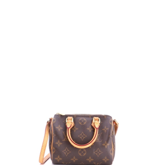 Pre-Owned Speedy Bandouliere Bag Monogram Canvas Nano By Rebag