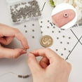 thumbnail image 5 of 200Pcs Stainless Steel Beads Solid Flat Disc Round Spacer Beads Rondelle Ring Loose Stopper Beads Charms Hole 1.5mm for Bracelet Necklace Jewelry Making, 5 of 6