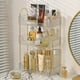 thumbnail image 2 of Organizador de mostrador de baño Shuang Qing de 3 niveles, plástico transparente, 2 of 6