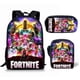 thumbnail image 5 of Mochila Fortnite de 3 piezas con diseño de anime para videojuegos, incluye bolsa para portátil de 17 pulgadas, bandolera y estuche para lápices., 5 of 5