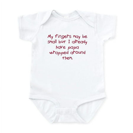

CafePress - Papp Wrapped Around Fingers Infant Bodysuit - Baby Light Bodysuit Size Newborn - 24 Months