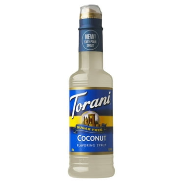 Torani Sugar Free Coconut Syrup, No Calorie, Authentic Coffeehouse & Soda Syrup, 12.7 oz