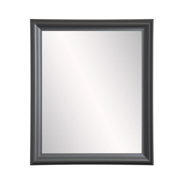 BrandtWorks Miroir Moderne Noir Mat Accent