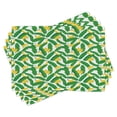 thumbnail image 1 of Ambesonne Nature Place Mats Set of 4, Banana Art, Standard Size, Hunter Green Yellow, 1 of 6